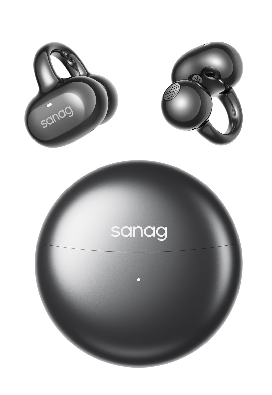 SANAG S6SUltra Open Ear Kopfhörer, Clip On Earbuds Kabellos Bluetooth 6.0, 42H Spielzeit, IP67 Wasse