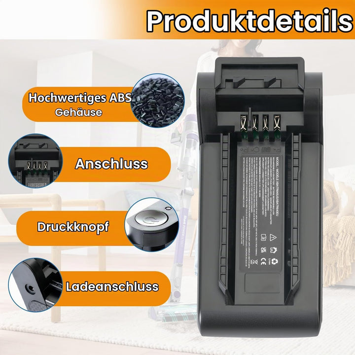 4600mAh XBATR640EU Ersatzakku für Shark IP1251 IP1250 IP1255 IP1251C IP1220 IP1220C IP3251 IP3251C I