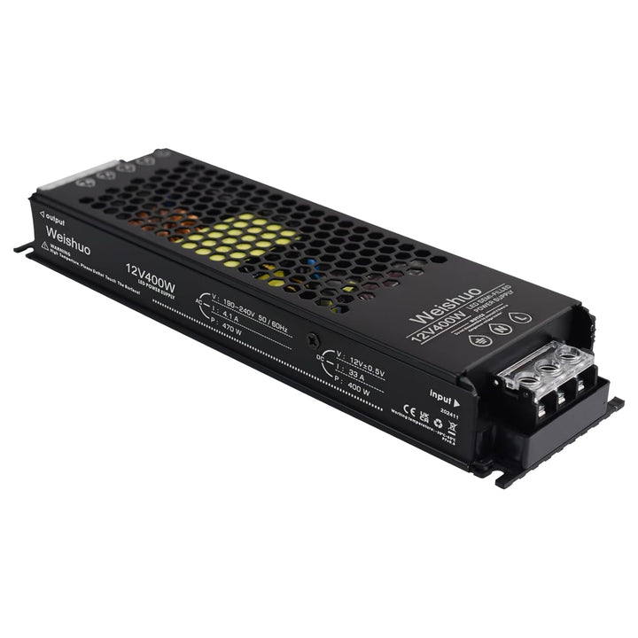LED Trafo 12V 400W 33.3A IP20 LED Transformator AC 220V auf DC 12 Volt Konstante Spannung Schlankes