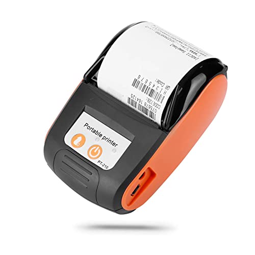 Garsent Thermodrucker 58mm, Drahtlose Thermodrucker Tragbar Bondrucker Bluetooth 4.0 USB Bondrucker