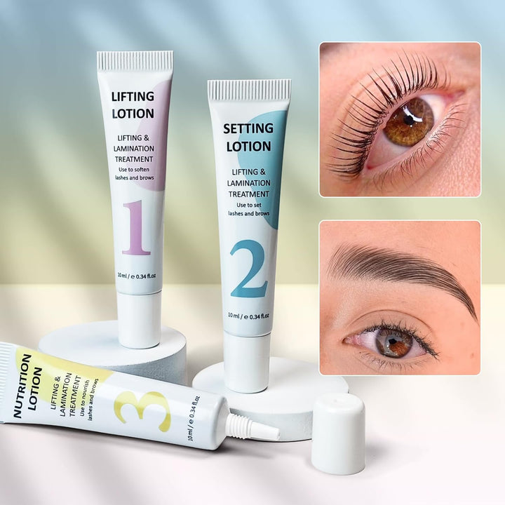 Libeauty Lash Lifting Set & Wimpernlifting Set – Augenbrauen Lifting & Wimpernlifting – Tubendesign