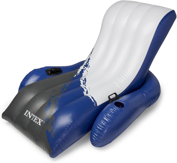 Intex Floating Recliner Lounge - Aufblasbarer Badelounge, Mehrfarbig, 180 x 135 cm & Pool Volleybal