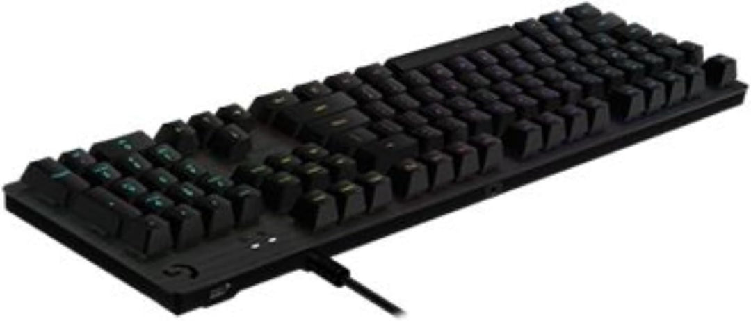 Logitech G512 mechanische Gaming-Tastatur, GX-Blue Clicky Switches, LIGHTSYNC RGB-Beleuchtung, USB-D