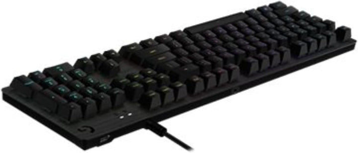 Logitech G512 mechanische Gaming-Tastatur, GX-Blue Clicky Switches, LIGHTSYNC RGB-Beleuchtung, USB-D