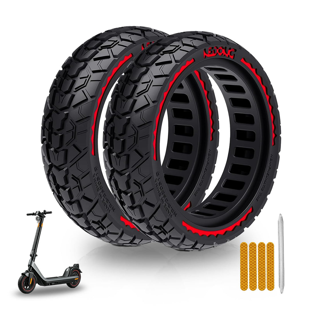 60/70-6.5 Solid Reifen 10x2.50 vollgummireifen Geländereifen für Ninebot Max G30/G30 D2/F2 Pro D/E3