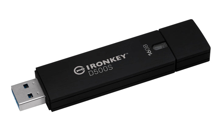 Kingston IronKey D500S Hardwareverschlüsselter USB-Stick 16GB FIPS 140-3 Lvl 3 (ausstehend) AES-256