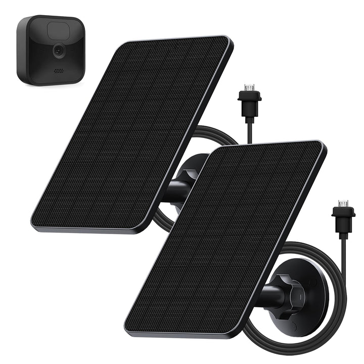 2 Pack Solarpanel für Blink Kamera Outdoor,4W Blink Kamera Solarpanel kompatibel mit Blink Outdoor,B