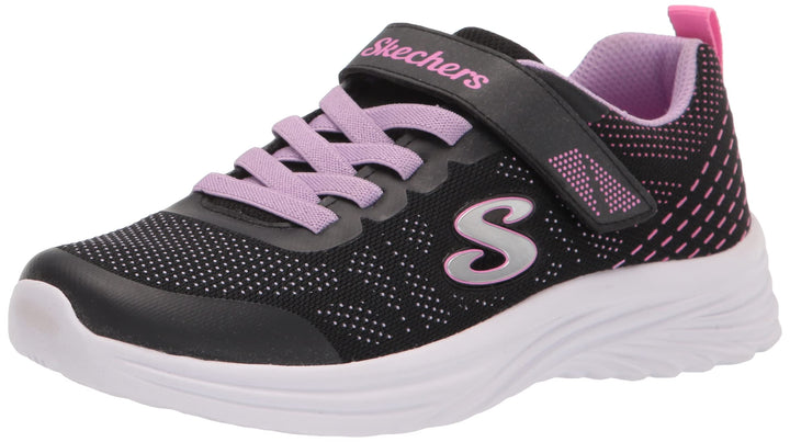 Skechers Dreamy Dancer Radiant Rogue Sneaker 28 EU Black Lavender Mesh Multi Trim, 28 EU Black Laven