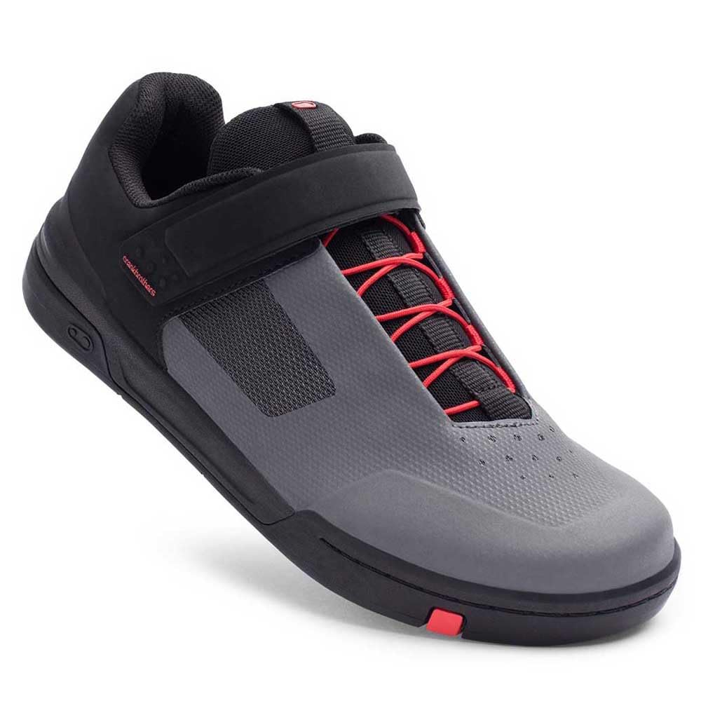 Crank Brothers Unisex Stempel Speed Lace Fahrradschuhe, Grau Schwarz Rot