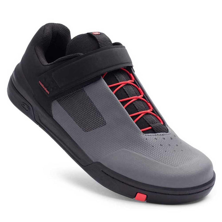 Crank Brothers Unisex Stempel Speed Lace Fahrradschuhe, Grau Schwarz Rot