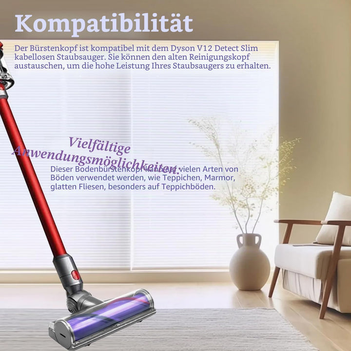 Elektrische Bürste für Dyson V12 Slim, Ersatzteil Direktantrieb Reiniger Kopf Turbine Bodendüse für