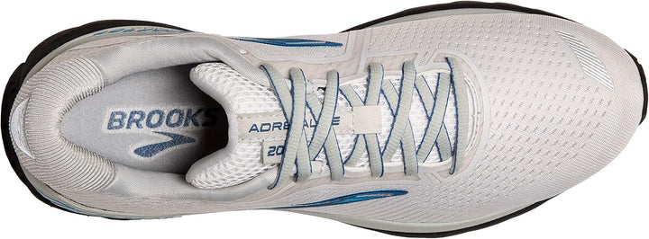 Brooks Adrenaline Gts 20, Laufschuhe für Herren 48.5 EU Weiss Grau Tiefwasser, 48.5 EU Weiss Grau Ti