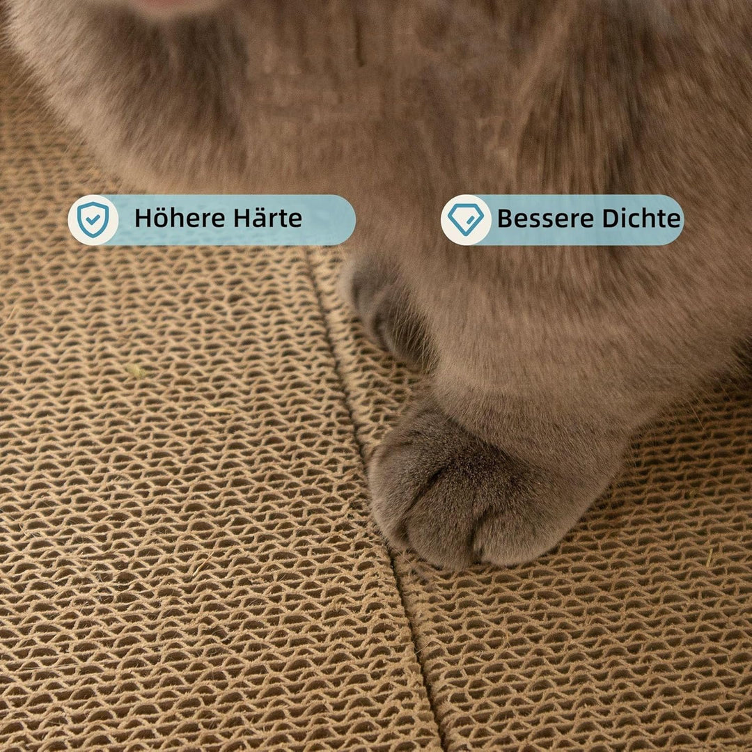 60 * 30cm Extragrosses Kratzbrett für Katzen jeder Grösse – XXL Sofa-Katzenkratzbrett aus Kratzpappe