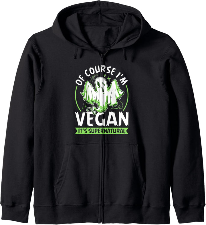 Ich bin Veganer, es ist ein übernatürlicher, vegetarischer Halloween-Geist Kapuzenjacke