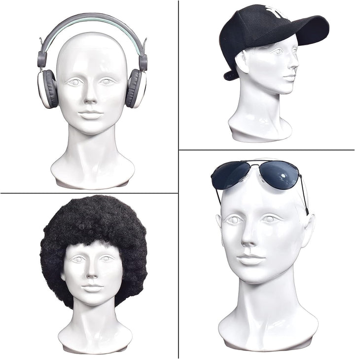 Professioneller Mannequinkopf für Herren, für Perücken, Hüte, Kopfhörer, Masken, Sonnenbrillen, Schm