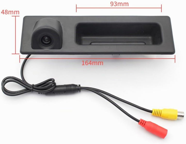 HD Auto Kofferraumgriff Rückfahrkamera Kompatibel mit BMW E82 E88/E90 E91 Touring E92 E93 M3 E60 E61