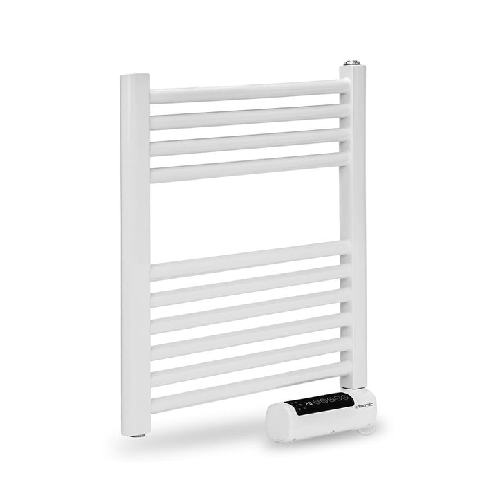 TROTEC Elektrischer Handtuchwärmer TWH 300 S – Wandmontage, 300 W, modernes Flachrohr-Design, geräus