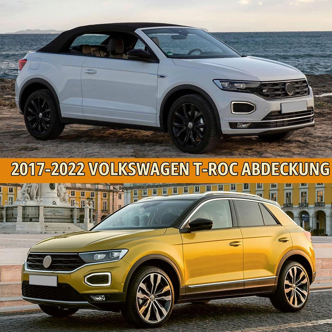 Autoabdeckung Wasserdicht für VW TROC 2017–2022, Atmungsaktiv Vollgarage Auto Abdeckplane für Regen