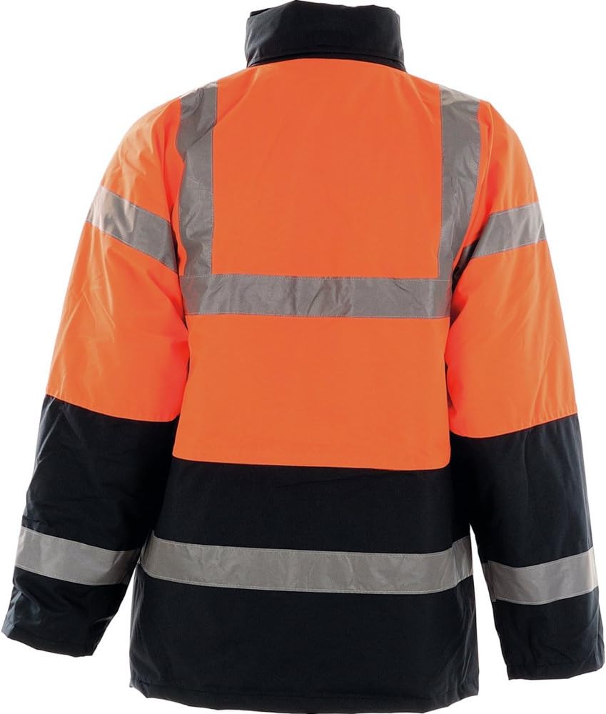 Portwest Zweifarbige Warnschutz-Verkehrs-Jacke, Grösse: XL, Farbe: Orange, S467ORRXL