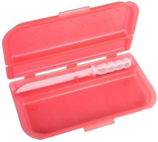 Baguette-Schneidebox Brötchen-Schneidebox mit Kunststoff-Messer (rot), Rot