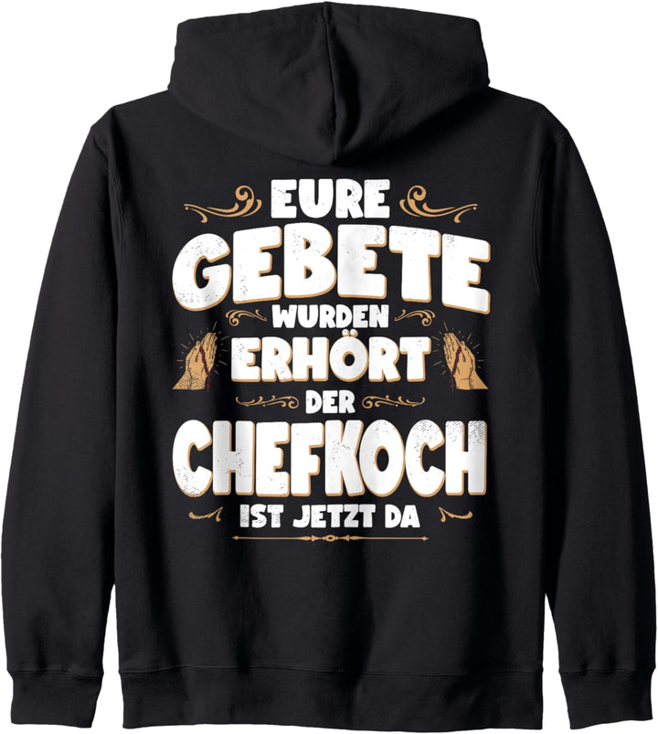 Chefkoch Lustiges Job Handwerker Beruf Hobby Gebete Kapuzenjacke