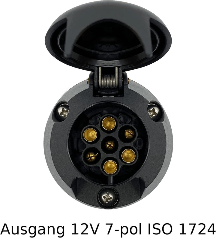 SAMETRUCK Spannungswandler Adapter 7 pol LKW 24V 12V Anhänger Can Bus Spannungsreduzierer