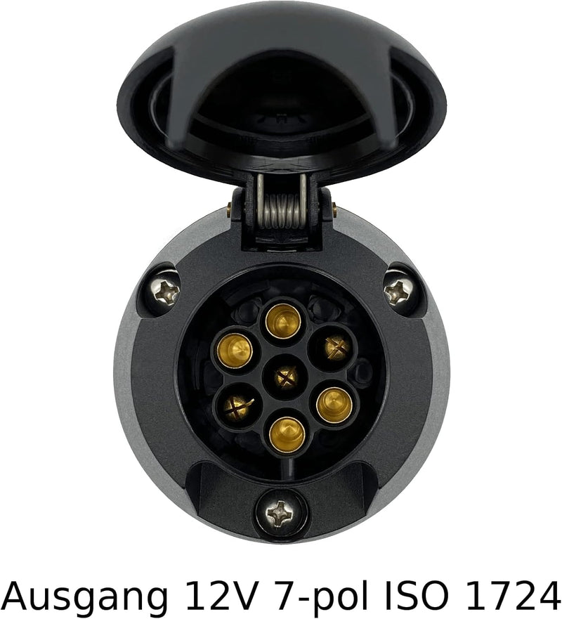 SAMETRUCK Spannungswandler Adapter 7 pol LKW 24V 12V Anhänger Can Bus Spannungsreduzierer