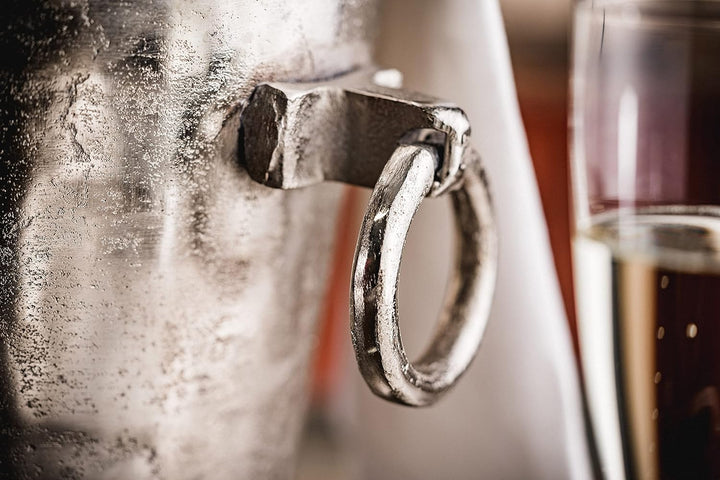 MichaelNoll Champagnerkühler, Weinkühler, Sektkühler, Getränkekühler, Flaschenkühler aus Metall, Alu