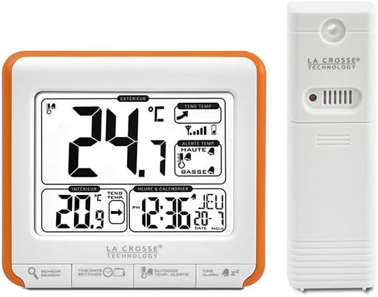 La Crosse Technology Wetterstation mit Warnsignal orange / weiss, orange / weiss