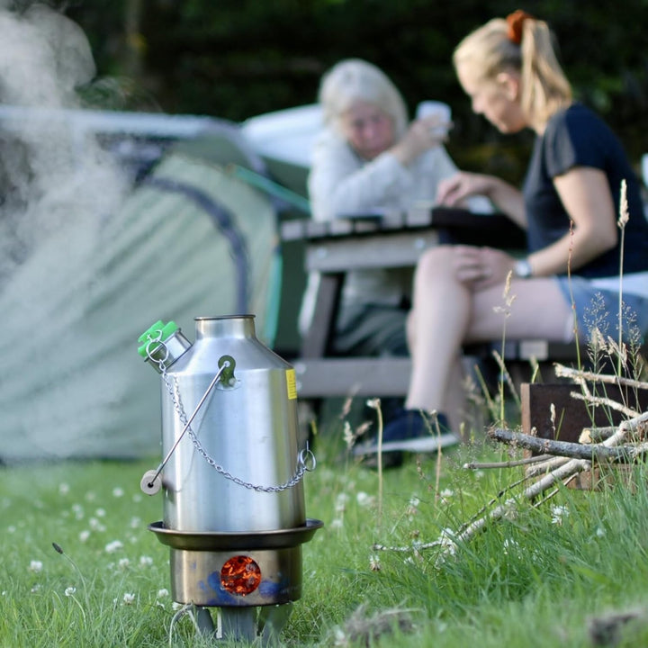 Edelstahl 'Scout" Kelly Kessel ® (1.2 liter) Outdoor Kocher - Volles Set