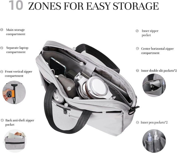 Timeet Laptoptasche 17 Zoll mit Abnehmbarem Schultergurt 360°-Schutz 17 3 Zoll Laptop Tasche Arbeits