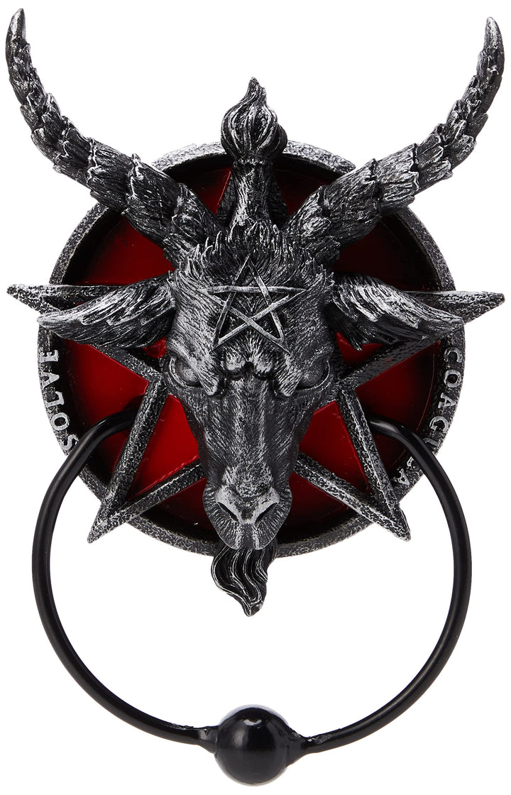 Nemesis Now B4474N9 Door Knocker 20.5cm Black Baphomet Türklopfer, 20,5 cm, Schwarz