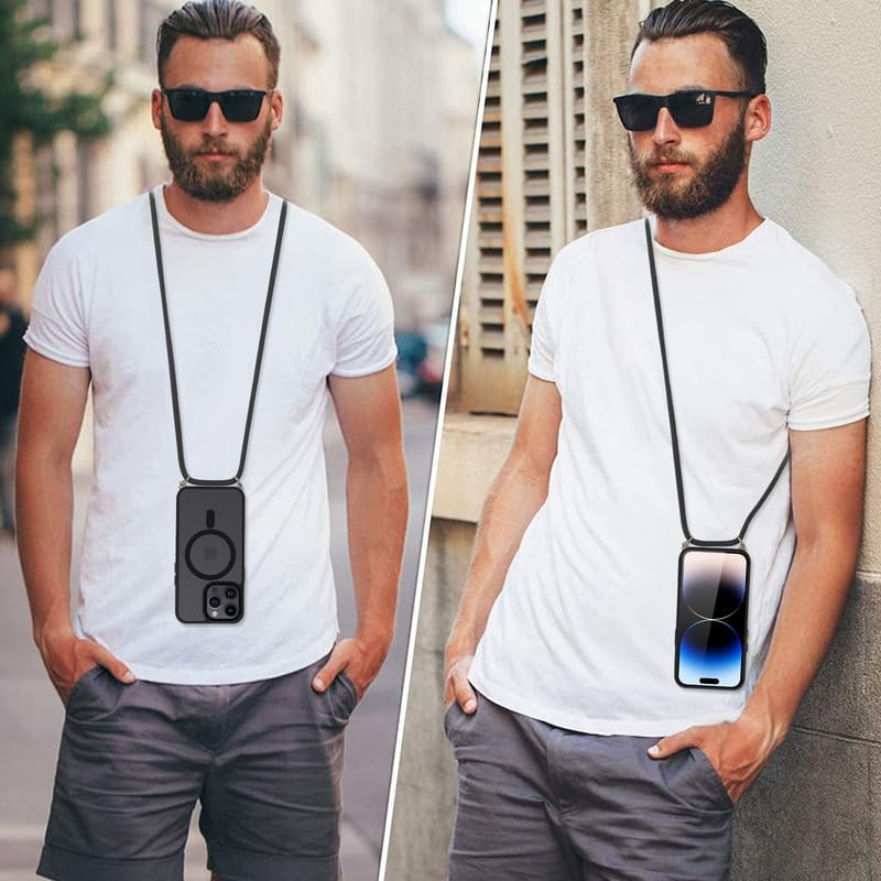 Yoedge Magnetische Handyband für iPhone 11 Pro Max 6,5" Hülle mit Band,Handyhülle Kompatibel mit Mag