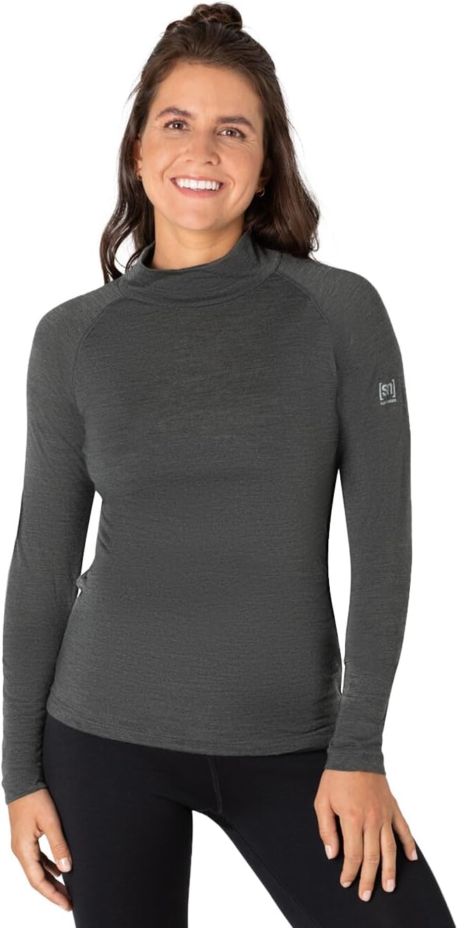 super.natural Base 175 Rollkragen Damen grau