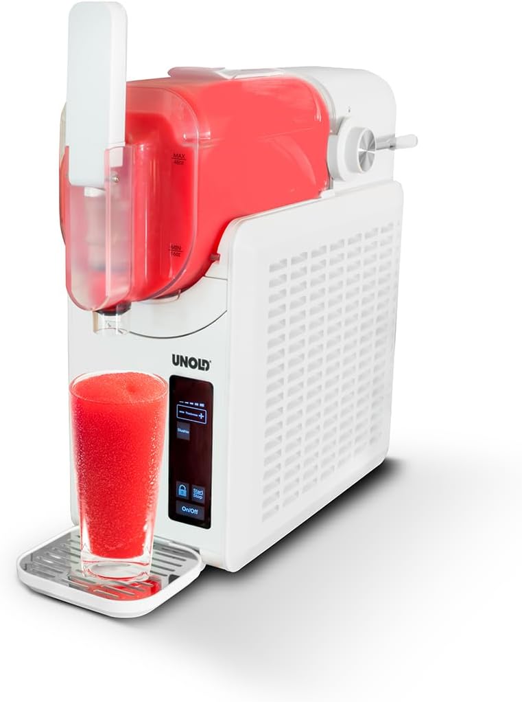 Unold 48940 Slush-Eismaschine Susi mit Kompressor ca. 2 L 5 Programme für Slushies, Frozen Cocktails