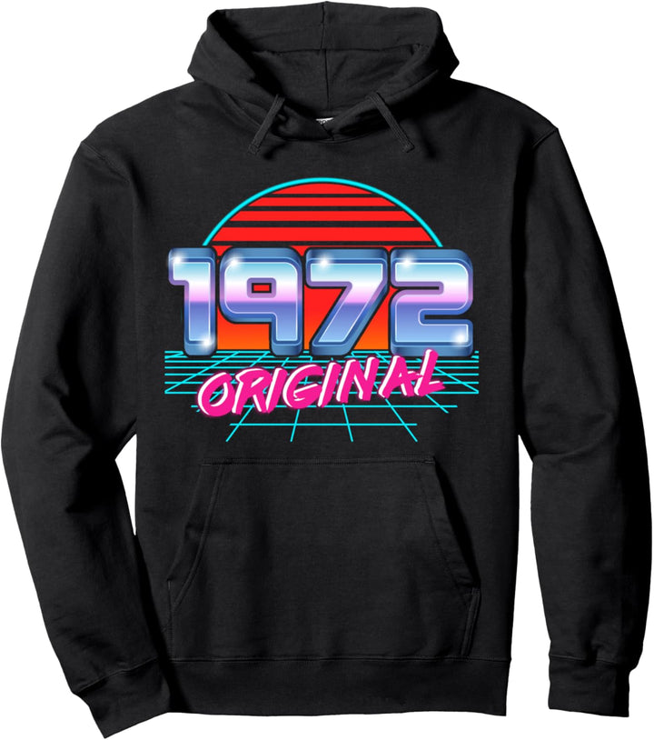 Original 1972 Retro 51. Geburtstag Vaporwave Style 51 Jahre alt Pullover Hoodie