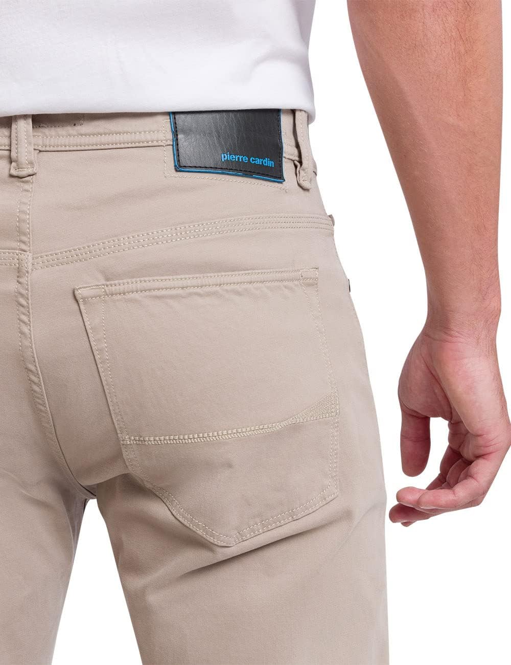 Pierre Cardin Herren 5 Pocket Stoffhose 34W / 36L Vintage Khaki, 34W / 36L Vintage Khaki