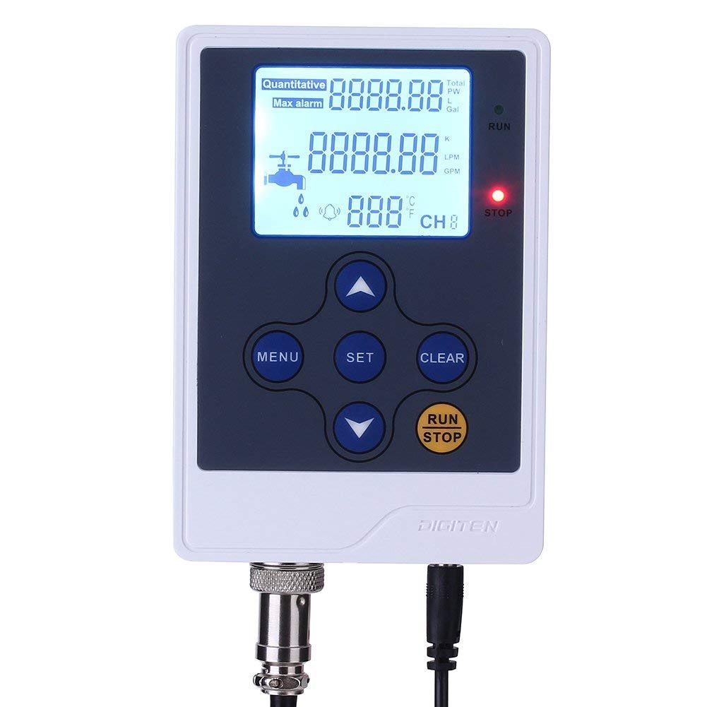 LCD-Display, Wasserdurchflussmesser, Flüssigkeitsdurchfluss, Volumenzähler, Durchflussregler, Liter/