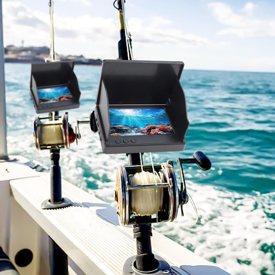 Fishfinder Unterwasser-Angelkamera, 220 ° Weitwinkel, Infrarot-Nachtsicht, wasserdicht, mit 10,9 cm