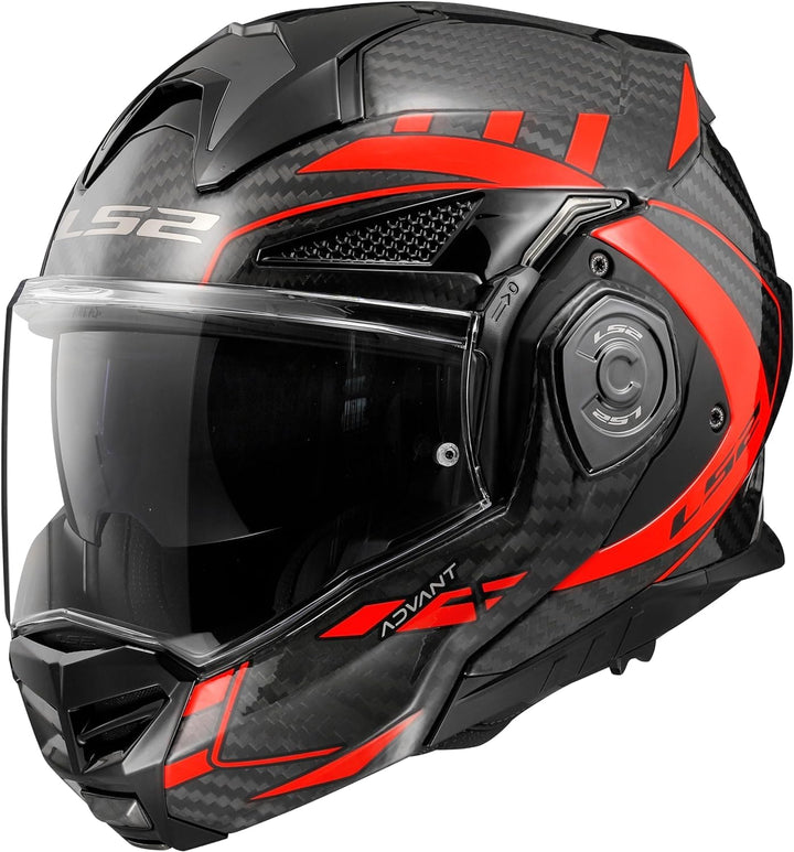 LS2, klapphelme motorrad ADVANT X C Future red, M M (57/58), M (57/58)