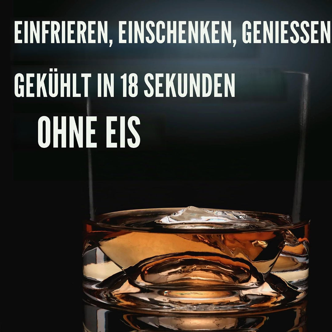 LIITON Exklusiv Whisky Gläser Set Mont Blanc 2-teilig aus Kristallglas, Tumblergläser, Geschenke für