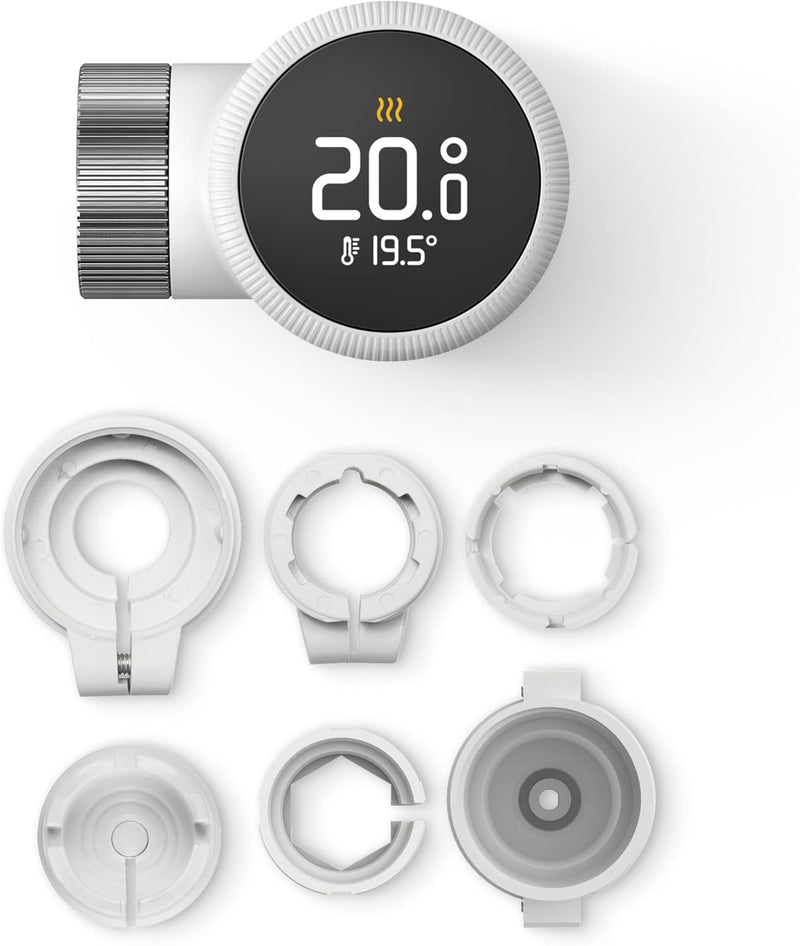 tado° Smartes Heizkörperthermostat X, Heizungssteuerung per App und Smart Speaker (Alexa, Siri, Goog