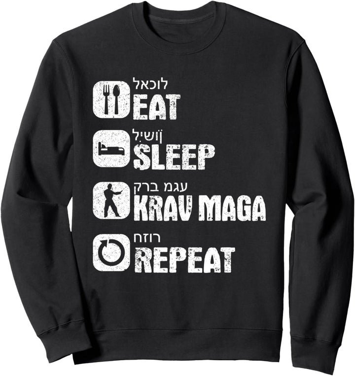 Krav Maga | Selbstverteidigung | Kampfsport aus Israel | Hebräisch Sweatshirt