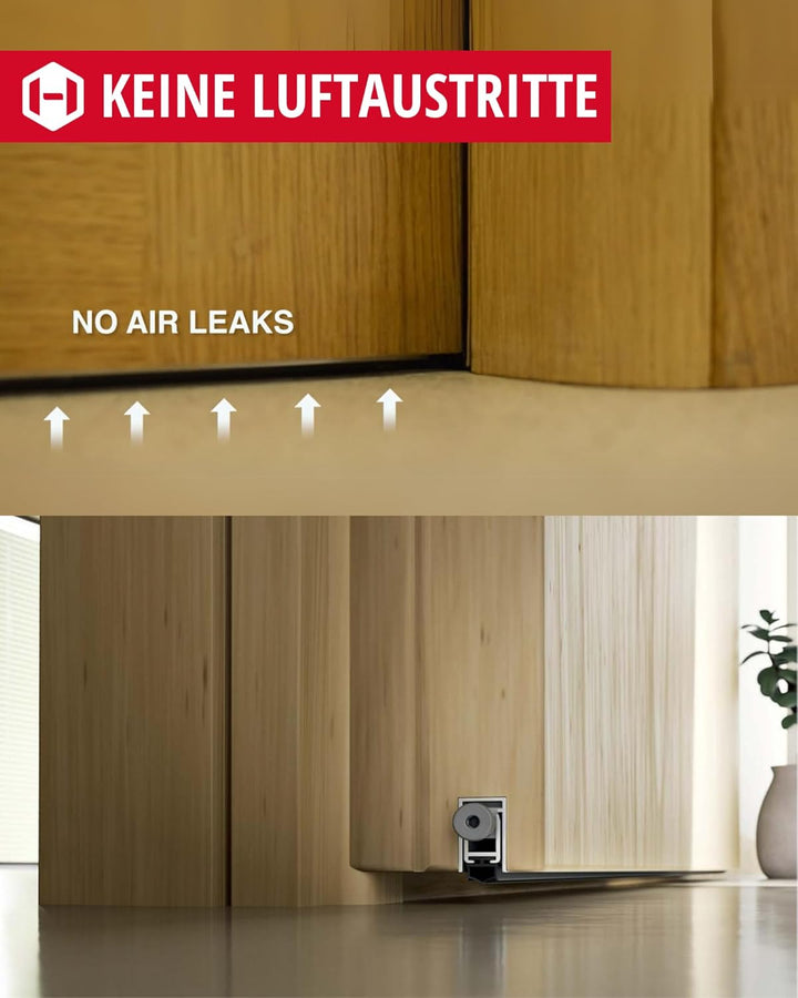Gedotec Absenkdichtung Trend ALETTE | Absenkbare Bodendichtung für Türen | 1 Stück 30x20 mm Länge: 9