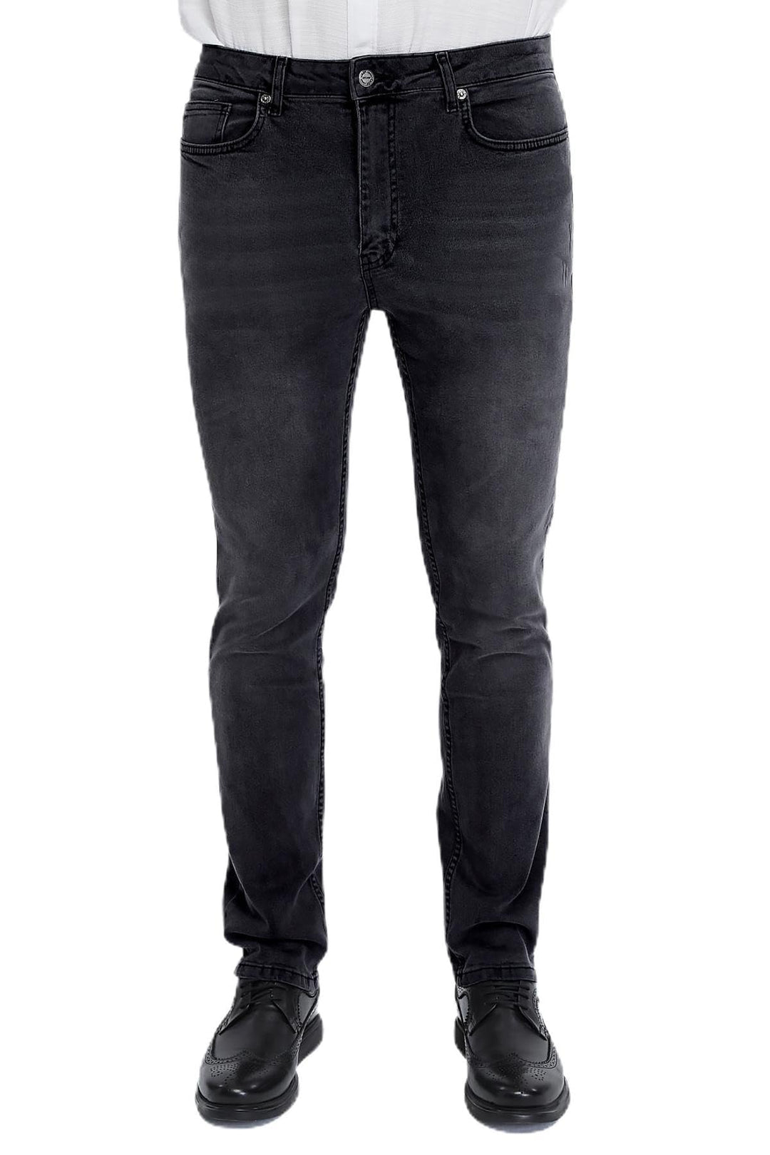Herren Jeans Regular Fit, Stretch Jeanshose, Herren High Waist, Straight Cut, Basic Washed, Männer H