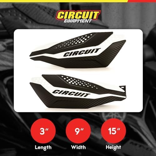 CIRCUIT Equipment PM038-2D7 Handschutzer Dakar, Schwarz/Grün, Schwarz/Grün