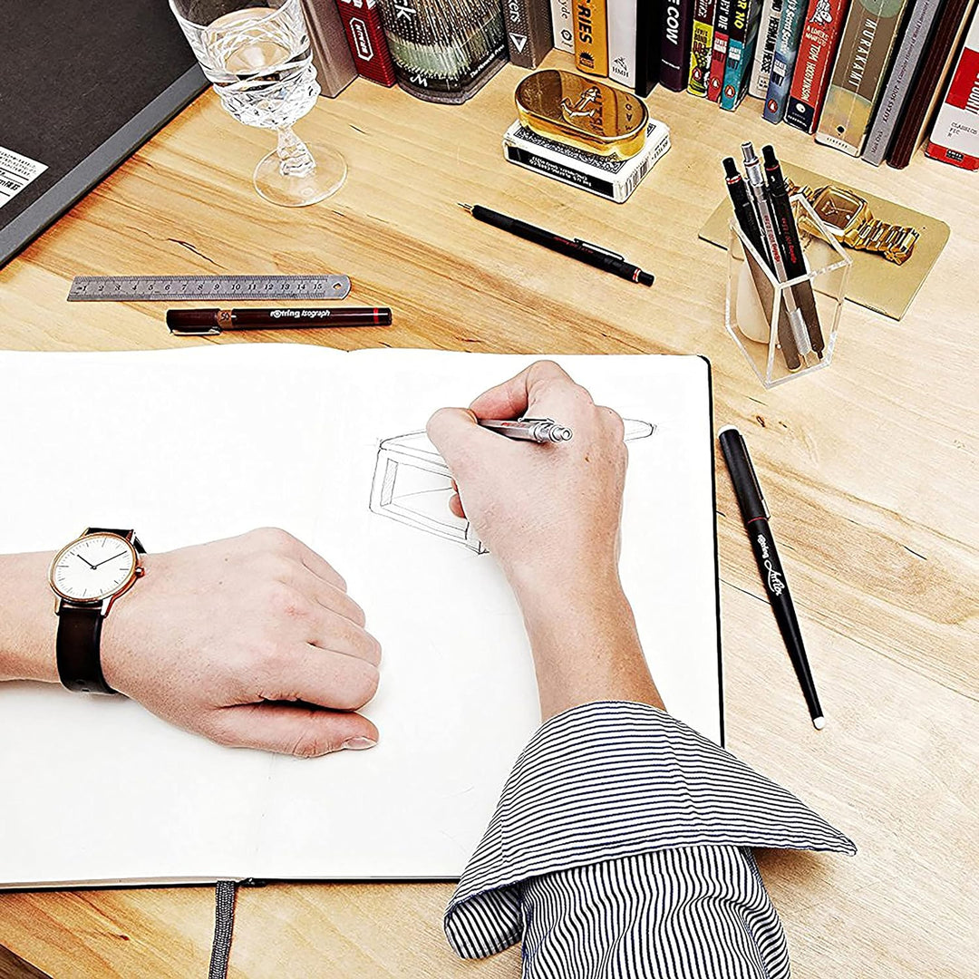 rOtring Rapid PRO Druckbleistift | 0,7 mm | Silberfarbener Schaft 1 stück (1er Pack) Single Silber,