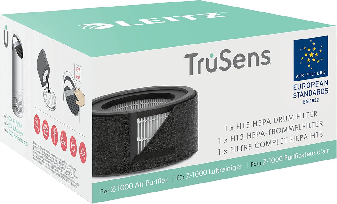 Leitz TruSens Ersatz-2-In-1 H13 HEPA-Filter für den Leitz TruSens Z-1000 Luftreiniger, Entfernt Vire