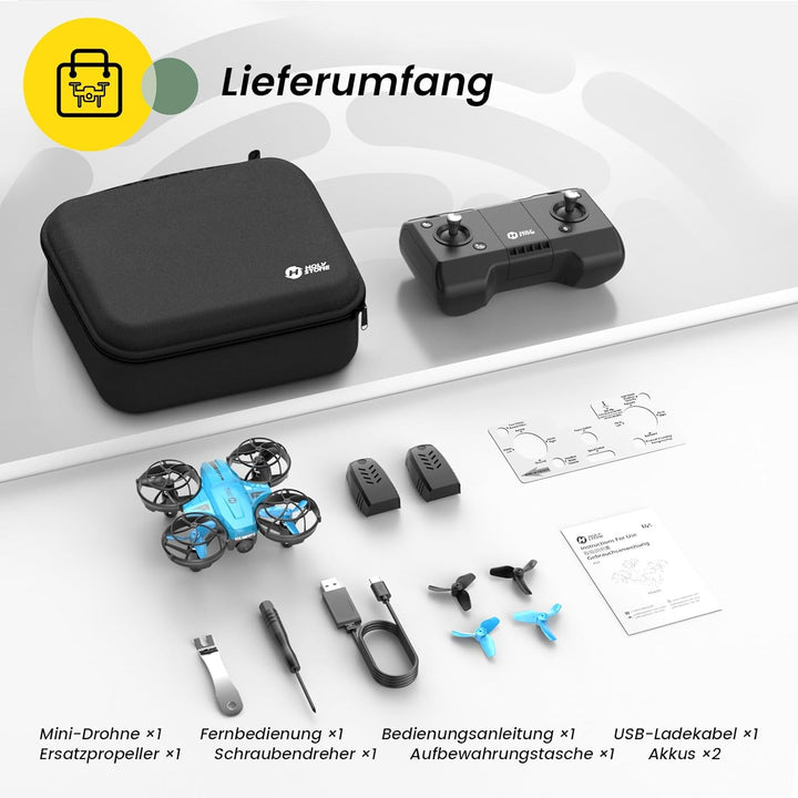 Holy Stone HS420 Mini Drohne mit HD 1080P Einstellbarer Kamera,mit 2 Steuerungsmodi,Not Aus,Umkreise