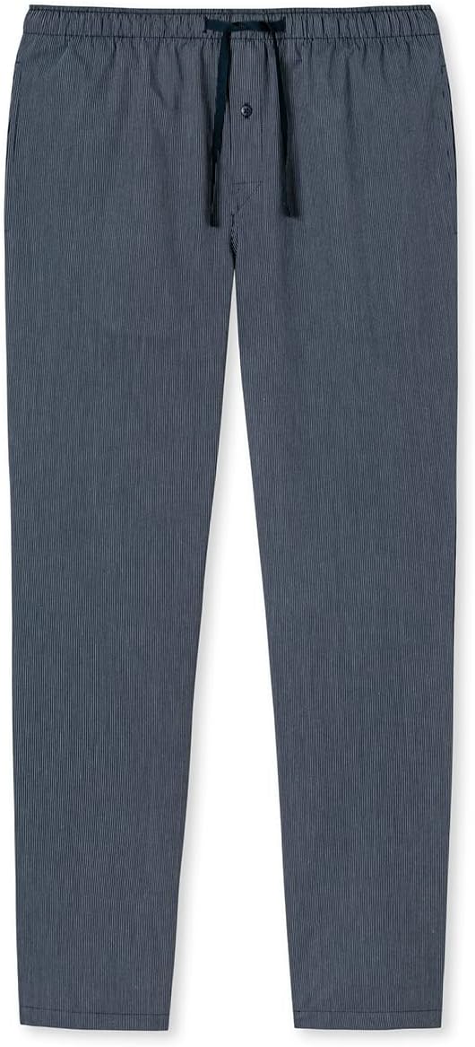 Schiesser Herren Lange Schlafhose Web - Mix + Relax Pyjamaunterteil (1er Pack) 50 Dunkelblau_163842,
